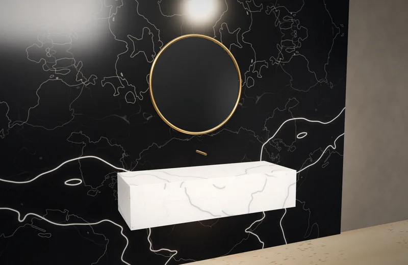 Nero Marquina Banyo Duvarı