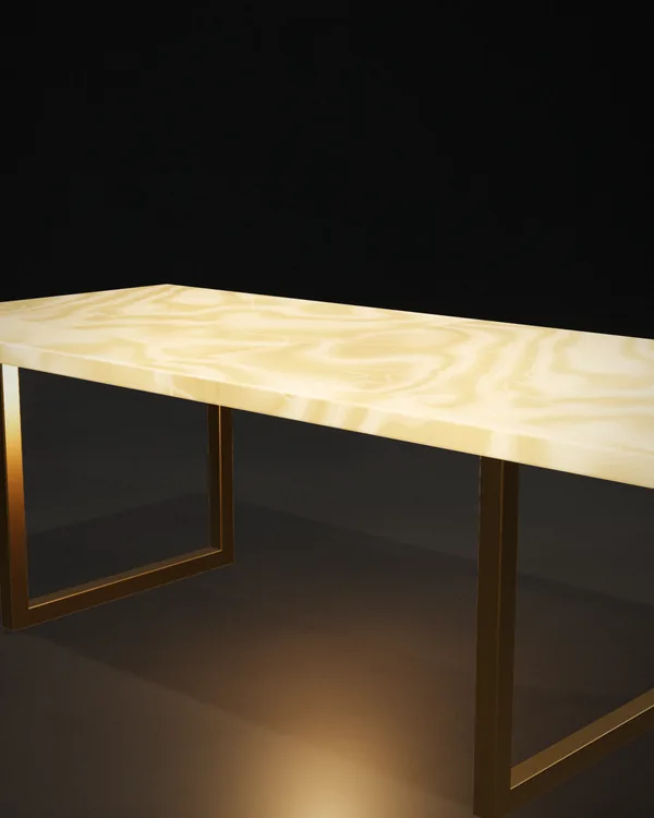 Green Onyx Statement Table